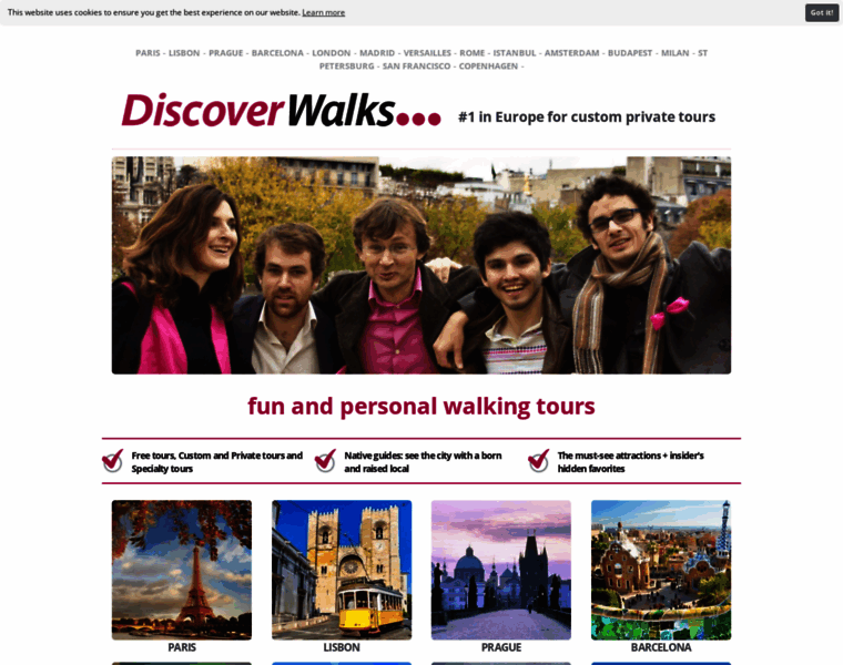 Discoverwalks.com thumbnail