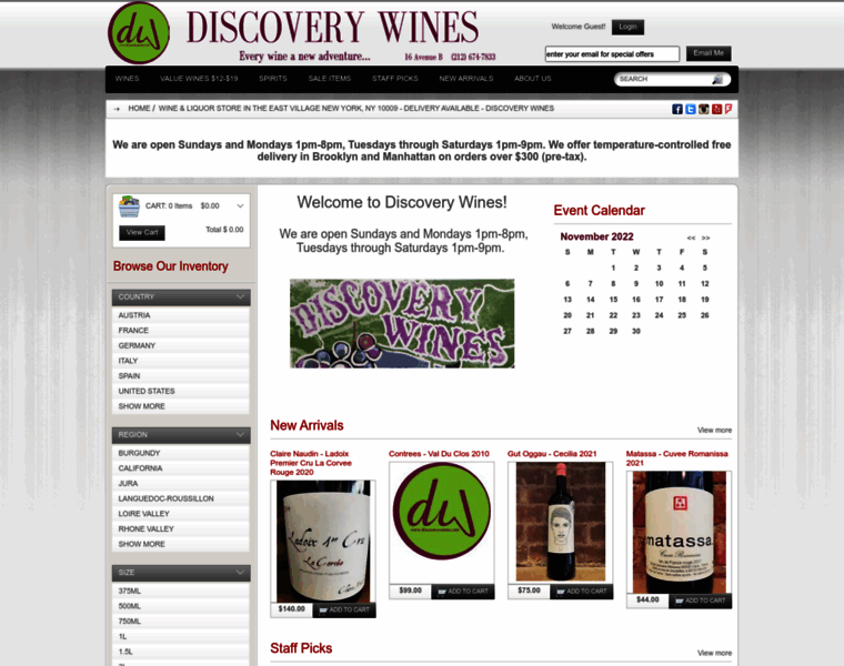 Discoverywines.com thumbnail