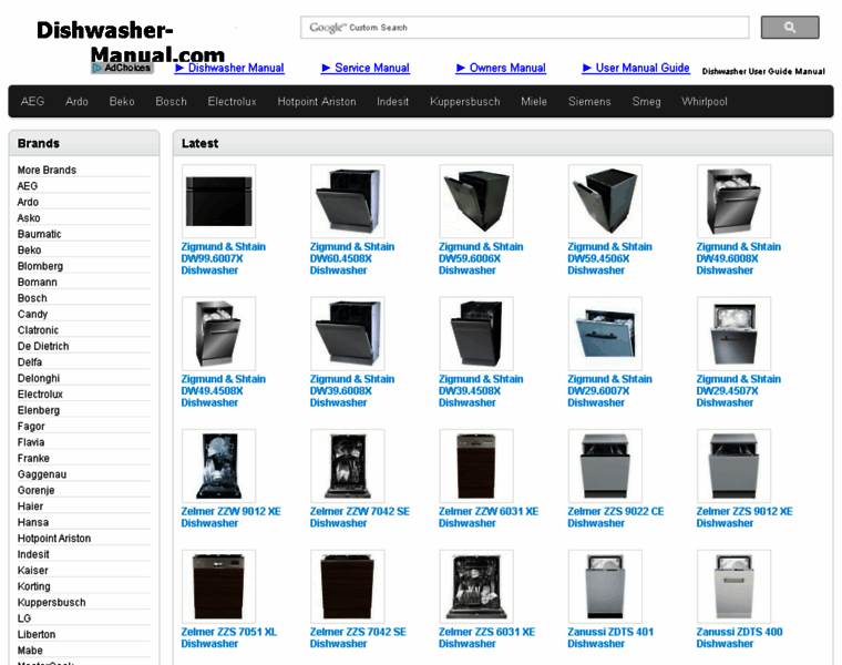Dishwasher-manual.com thumbnail