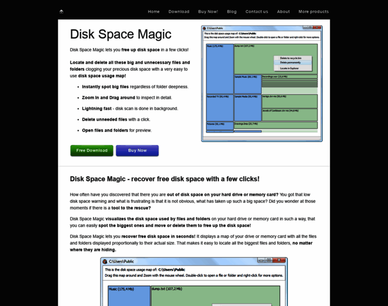 Diskspacemagic.com thumbnail