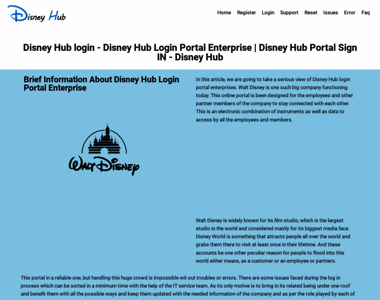 Disneyhubportal.com thumbnail