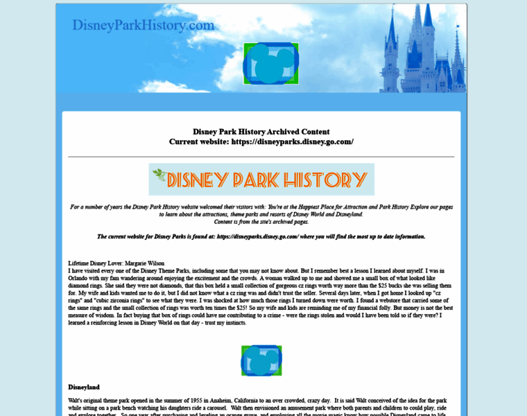Disneyparkhistory.com thumbnail