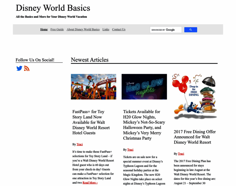 Disneyworldbasics.com thumbnail