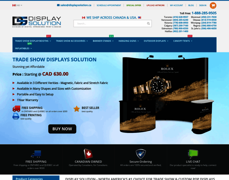 Displaysolution.ca thumbnail