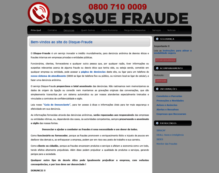 Disquefraude.com.br thumbnail