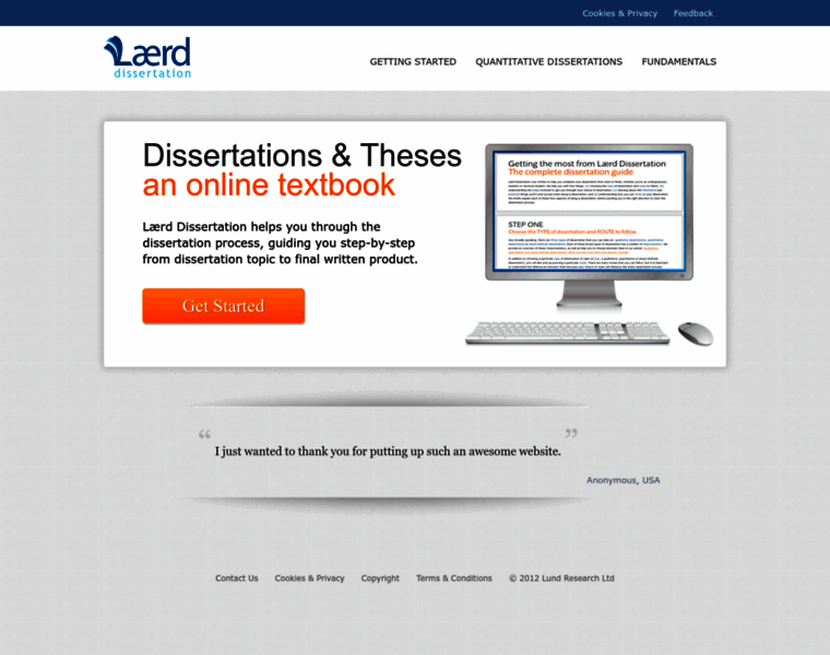 dissertation.laerd.com at WI. The Online Research Guide for your ...