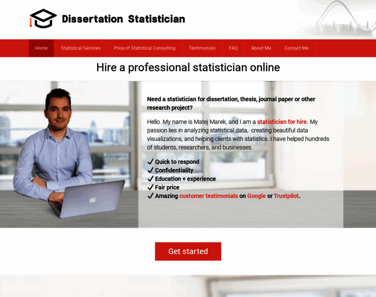 Dissertationstatistician.com thumbnail