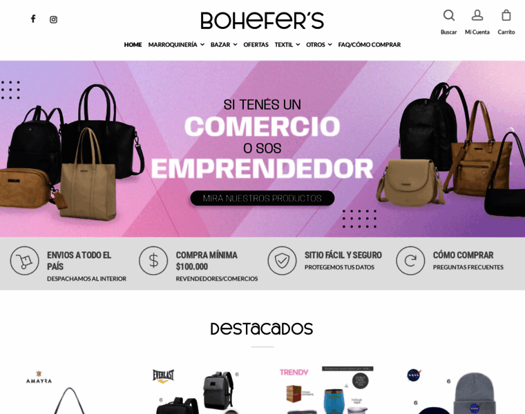 Distribuidorabohefers.com.ar thumbnail