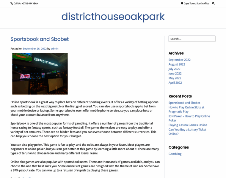 Districthouseoakpark.com thumbnail