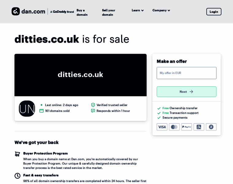 Ditties.co.uk thumbnail