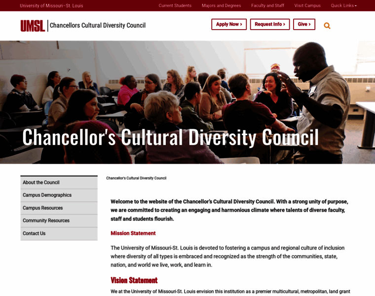 Diversity.umsl.edu thumbnail