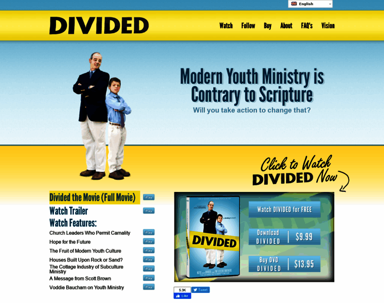 Dividedthemovie.com thumbnail