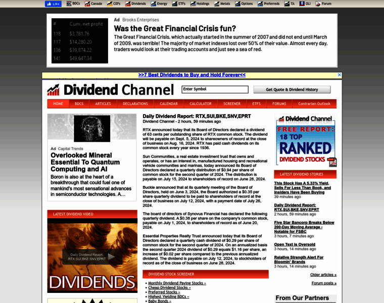 Dividendchannel.com thumbnail
