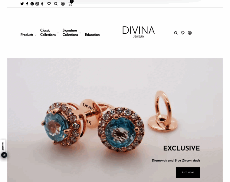 Divinafinejewelry.com thumbnail