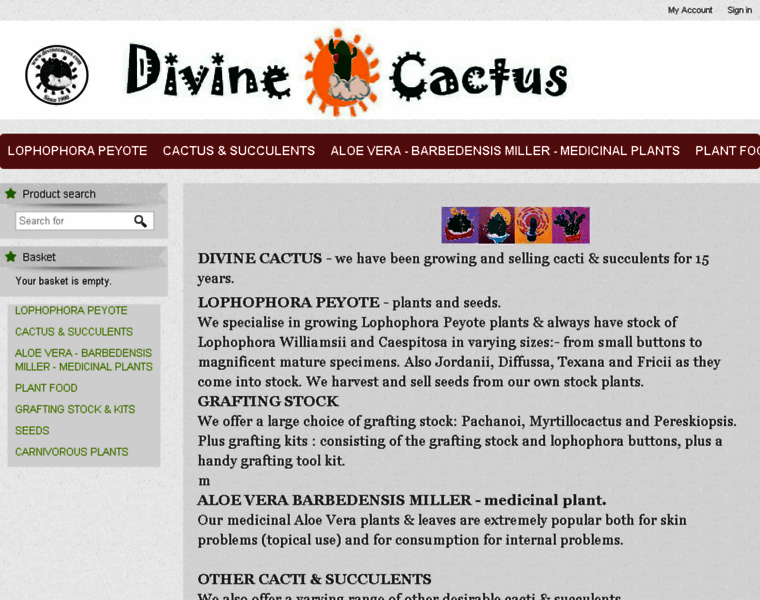 Divinecactus.com thumbnail
