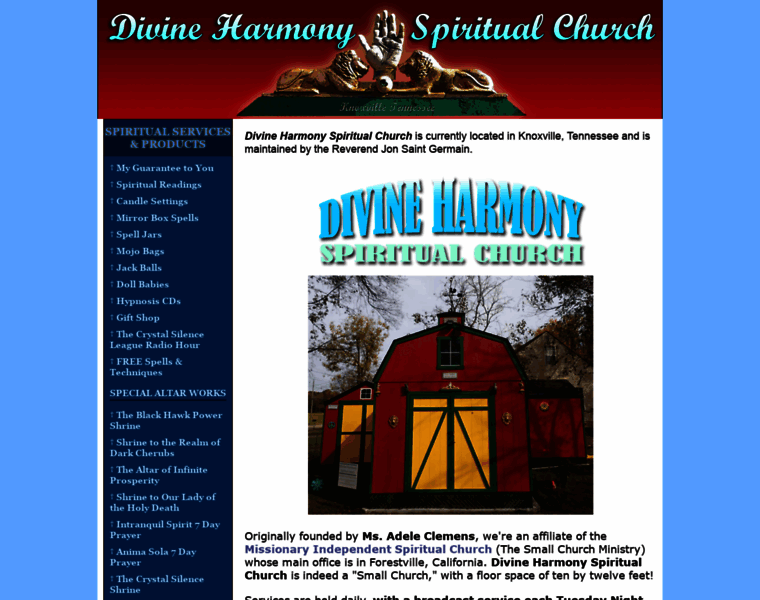 Divineharmonyspiritualchurch.com thumbnail