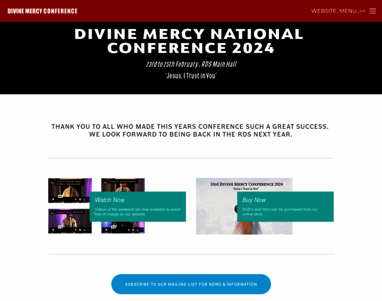 Divinemercyconference.com thumbnail
