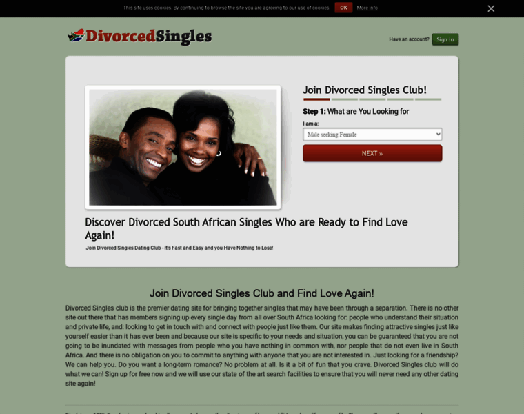 Divorcedsingles.co.za thumbnail