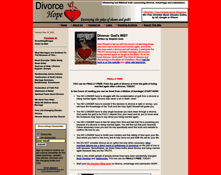 Divorcehope.com thumbnail