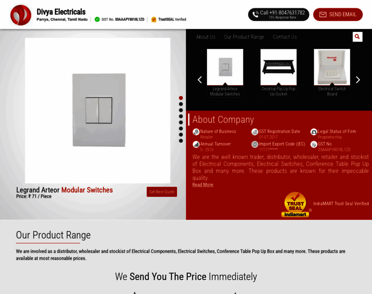 Divyaelectricals.com thumbnail Divyaelectricals.com thumbnail
