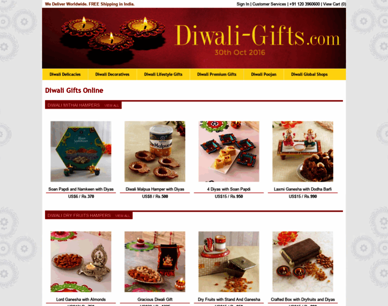 Diwali-gifts.com thumbnail