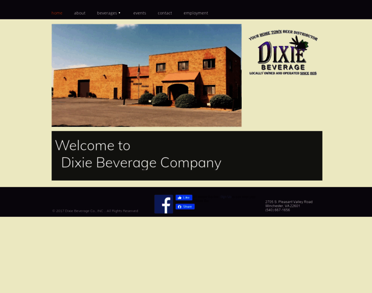 Dixiebeverage.com thumbnail