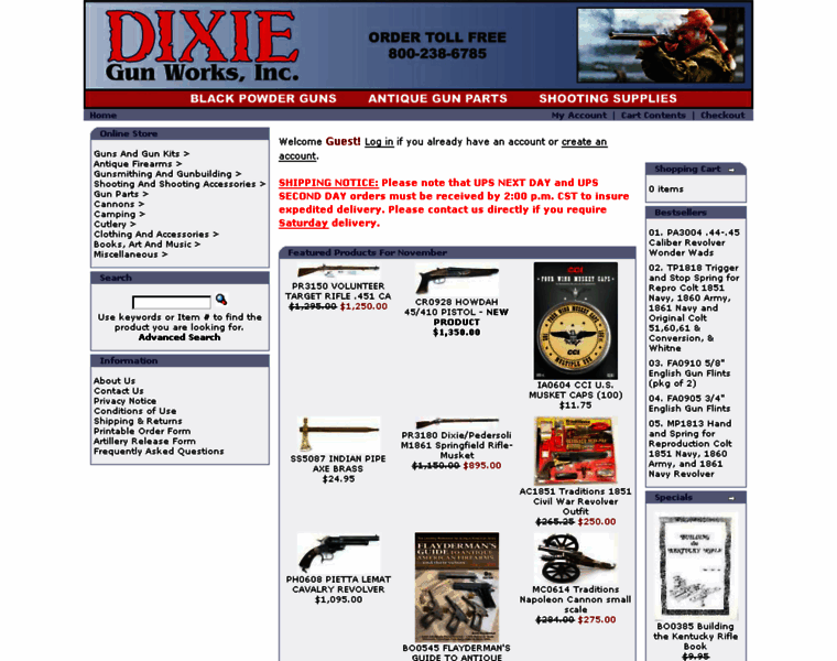 Dixiegun.com thumbnail