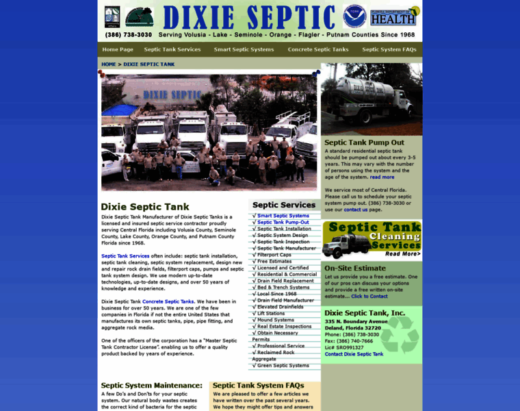 Dixieseptictanks.com thumbnail