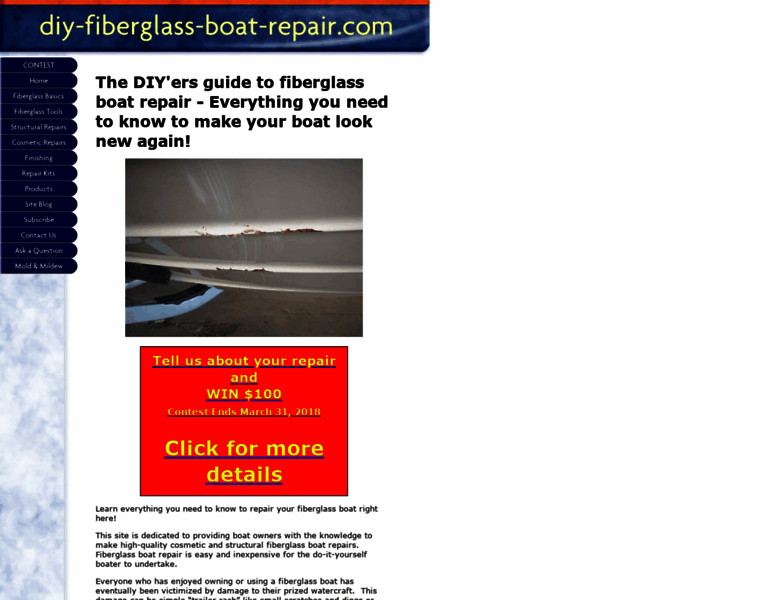 Diy-fiberglass-boat-repair.com thumbnail