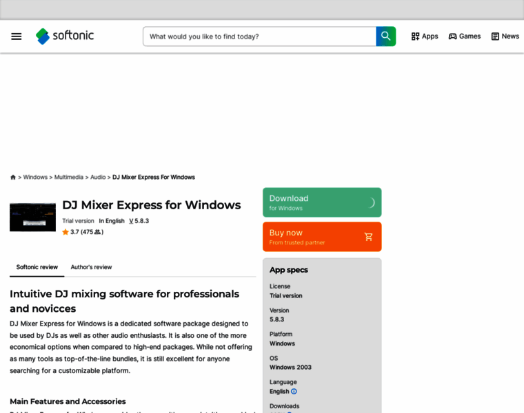 Dj-mixer-express-for-windows.en.softonic.com thumbnail