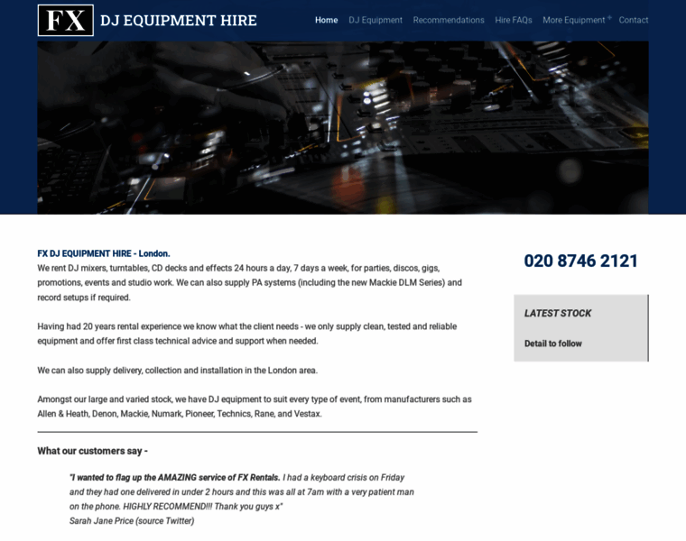 Djequipment-hire.co.uk thumbnail