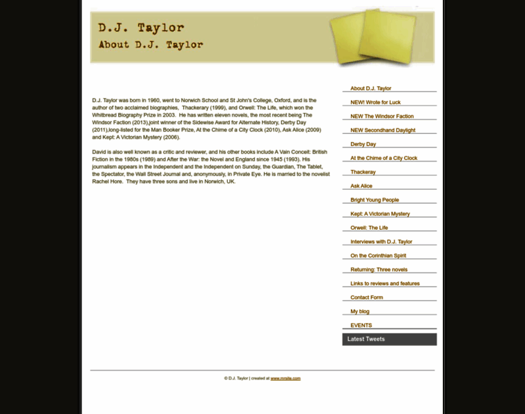 Djtaylorwriter.co.uk thumbnail Djtaylorwriter.co.uk thumbnail