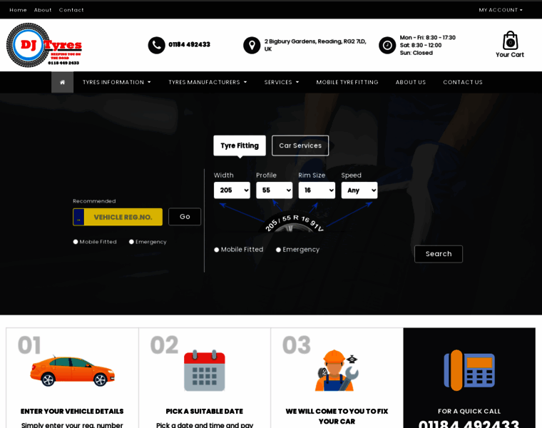 Djtyres.co.uk thumbnail