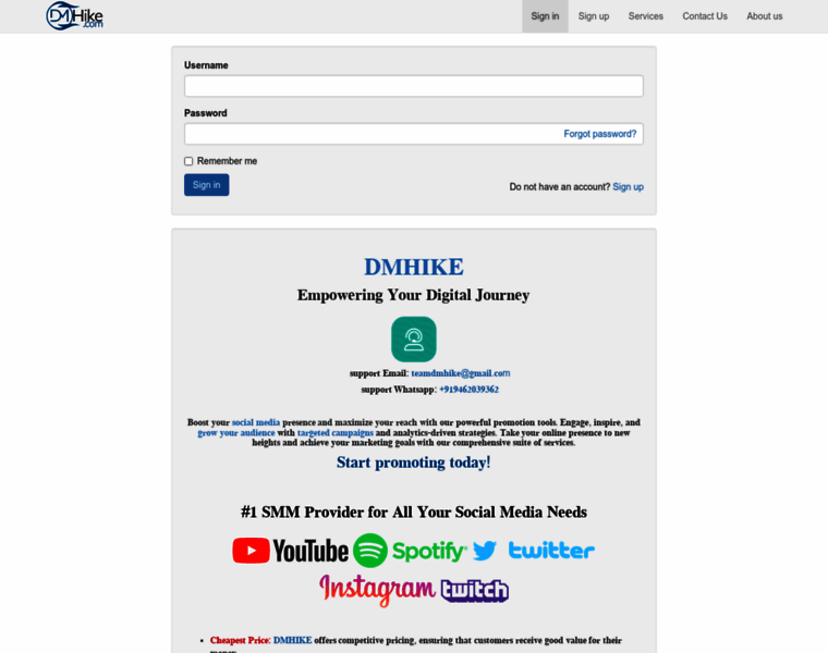 Dmhike.com thumbnail