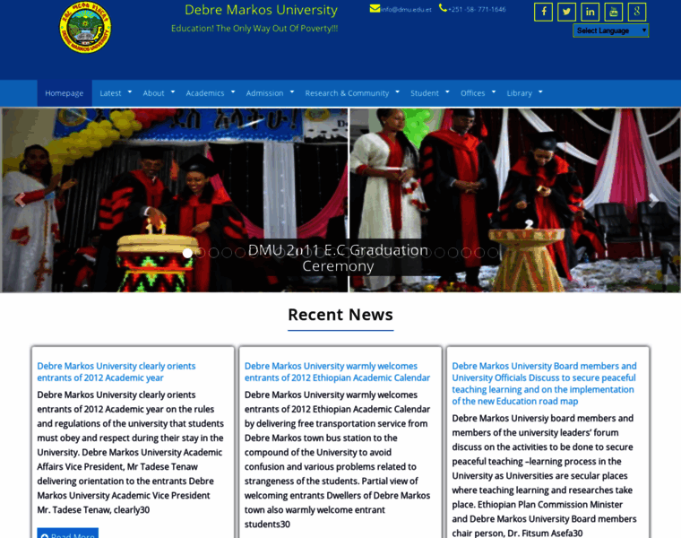 dmu.edu.et at WI. Debre Markos University