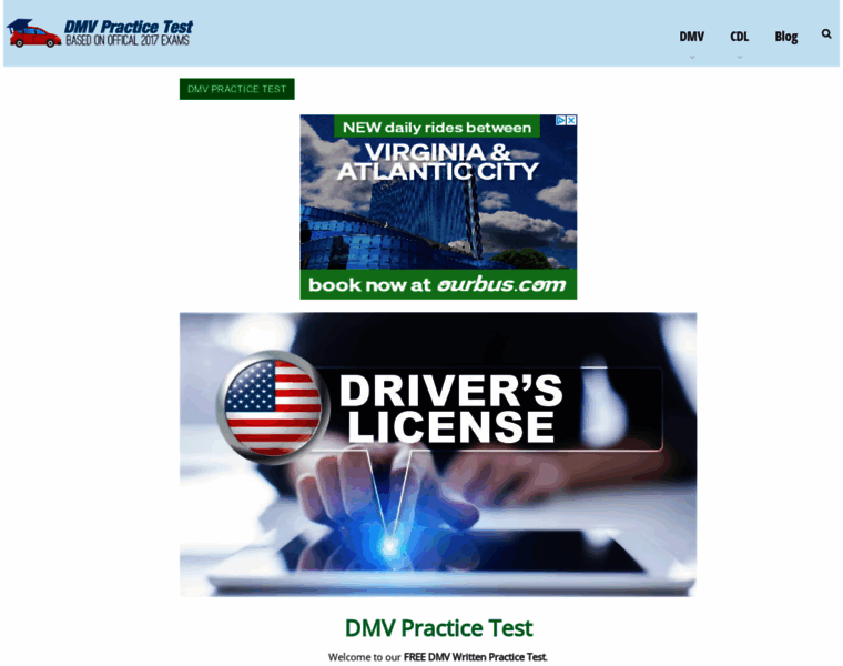 Dmv-practicetest.com thumbnail
