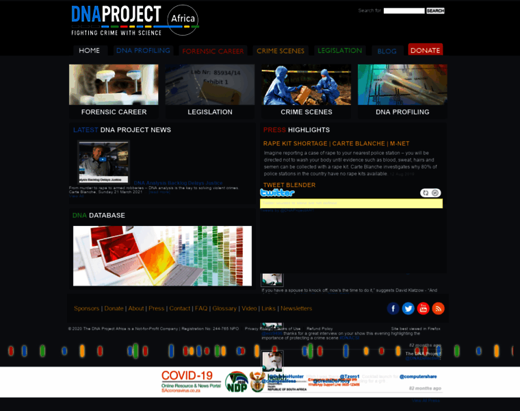 Dnaproject.co.za thumbnail