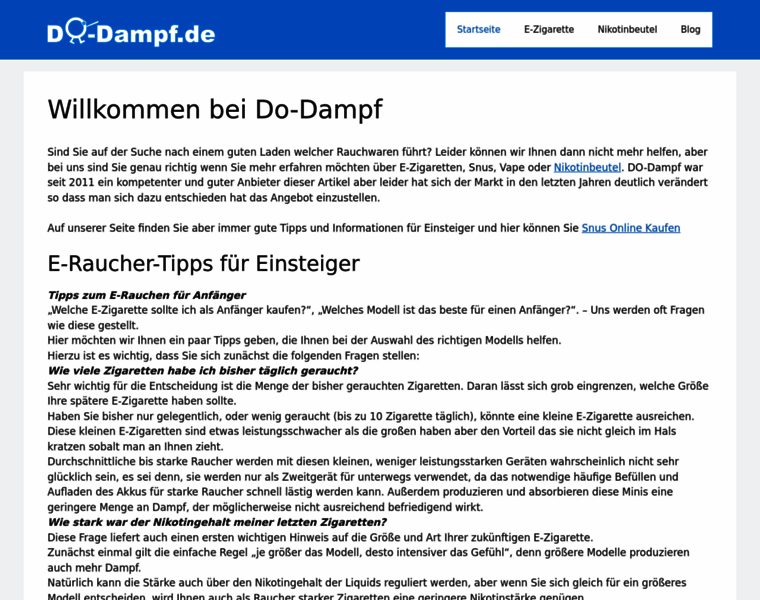 Do-dampf.de thumbnail