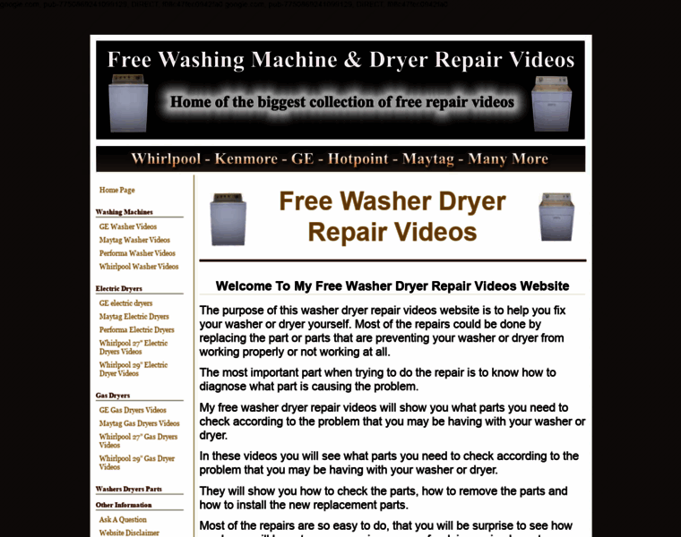 Do-it-yourself-washing-machine-and-dryer-repair-help.com thumbnail