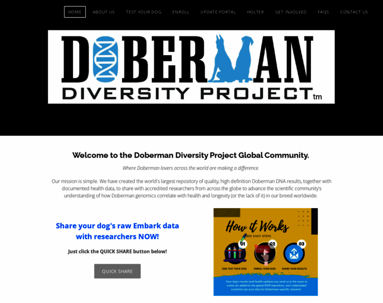 Dobermandiversityproject.org thumbnail