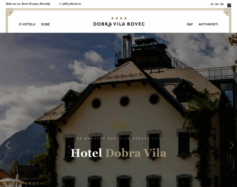 Dobra-vila-bovec.si thumbnail