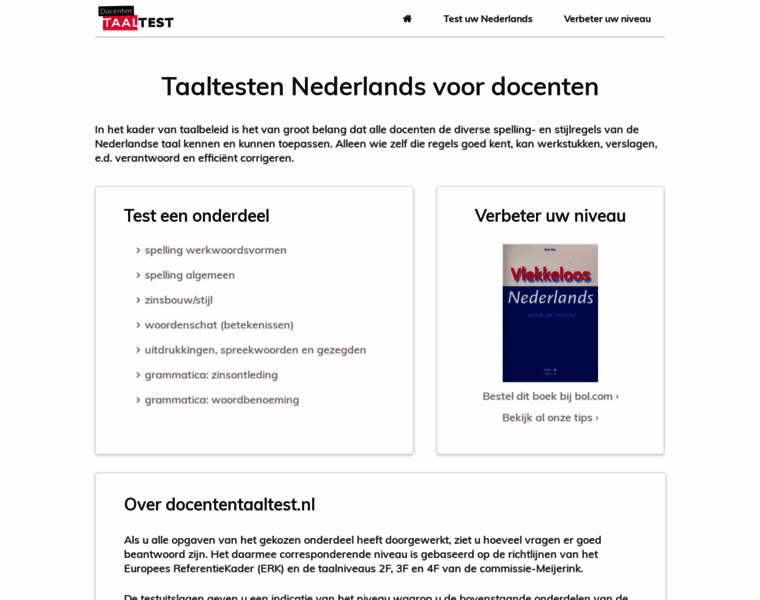 Docententaaltest.nl thumbnail
