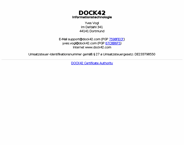 Dock42.com thumbnail