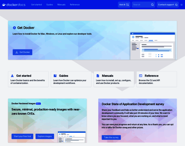docs.docker.com at WI. Docker Docs