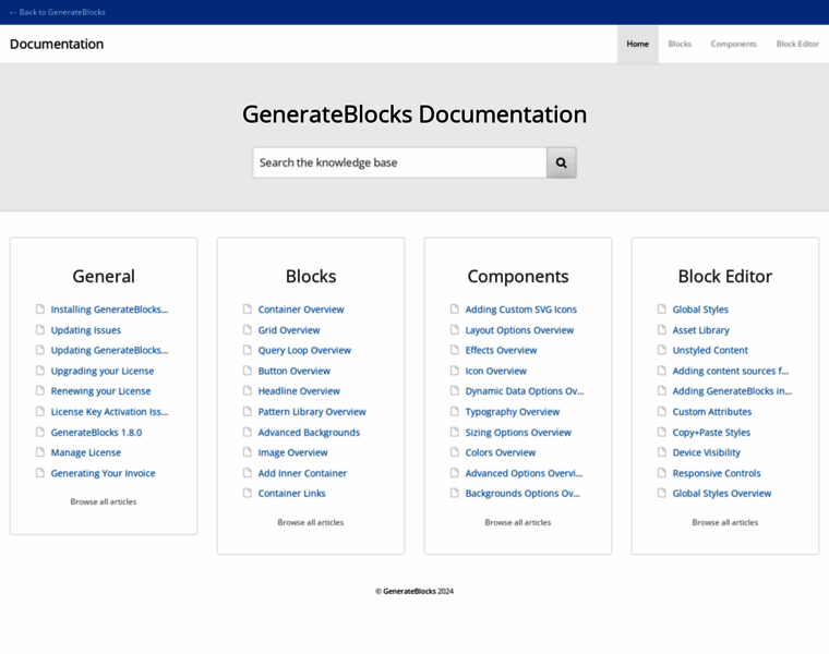 Docs.generateblocks.com thumbnail
