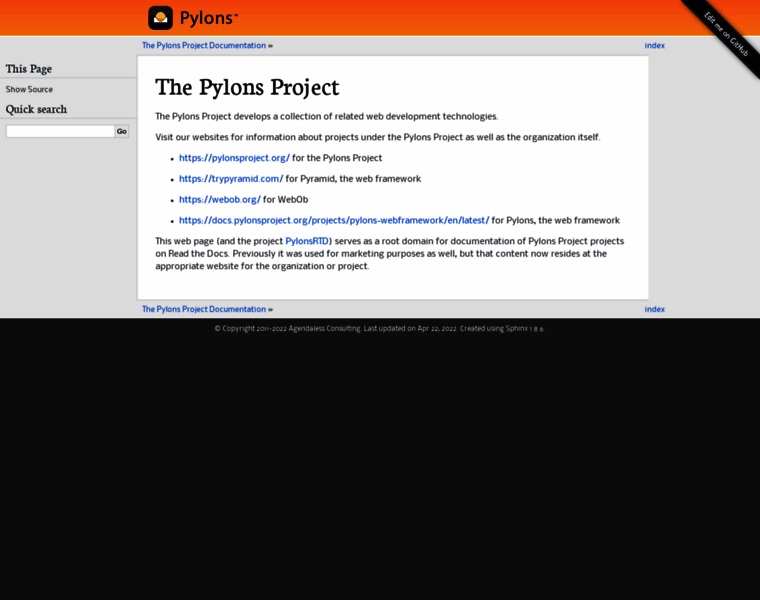 Docs.pylonsproject.org thumbnail Docs.pylonsproject.org thumbnail