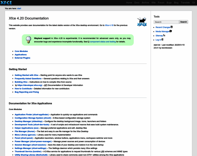 Docs.xfce.org thumbnail Docs.xfce.org thumbnail