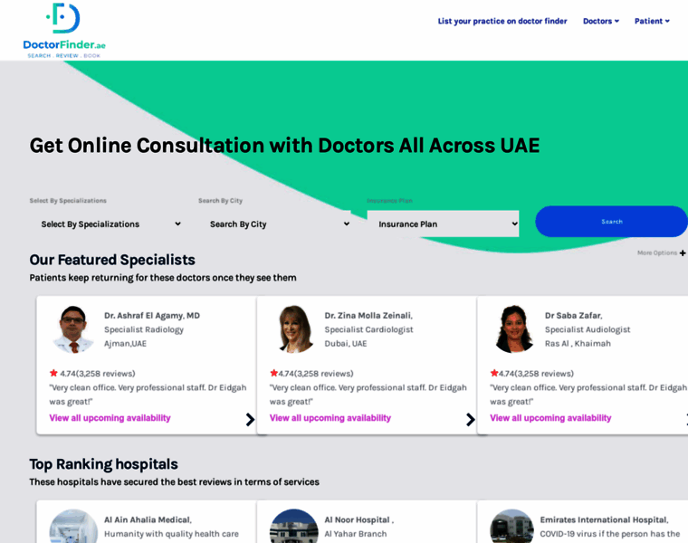 Doctorfinder.ae thumbnail Doctorfinder.ae thumbnail