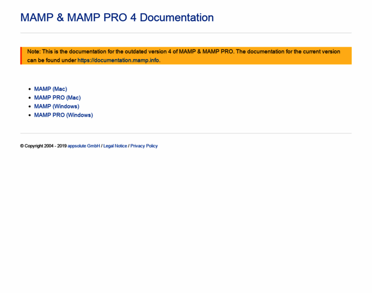 Documentation-4.mamp.info thumbnail