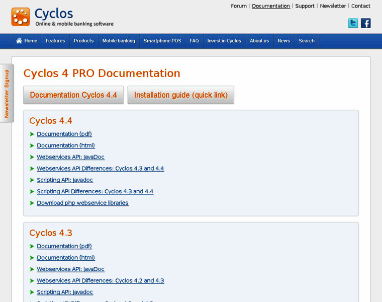Documentation.cyclos.org thumbnail